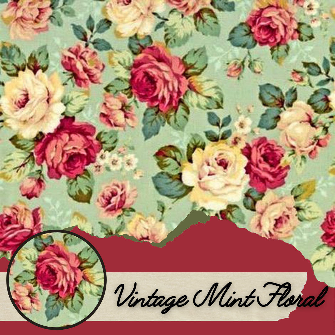 Vintage Mint Floral