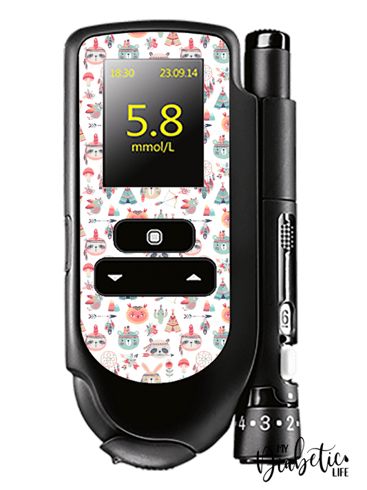 Boho Mobile - Accu-chek Mobile Peel, skin and Decal, glucose meter sticker - MyDiabeticLife
