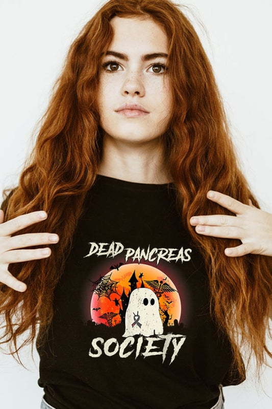 Dead Pancreas Society - Halloween Ghost Unisex T-Shirt Shirts