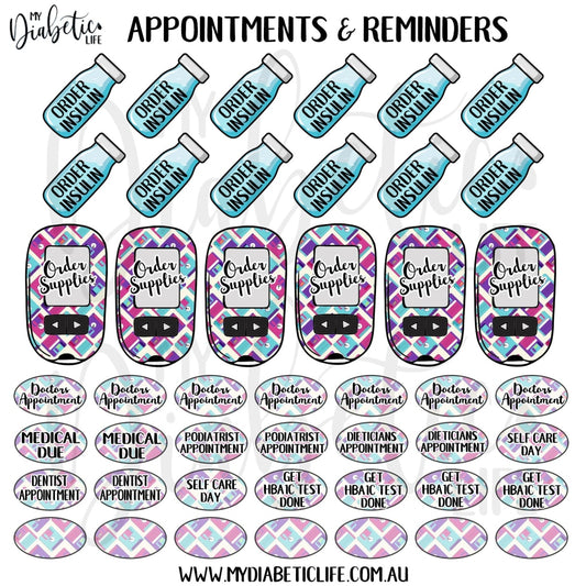 Floppy Disks - 46 Appointment & Reminder Planner Stickers