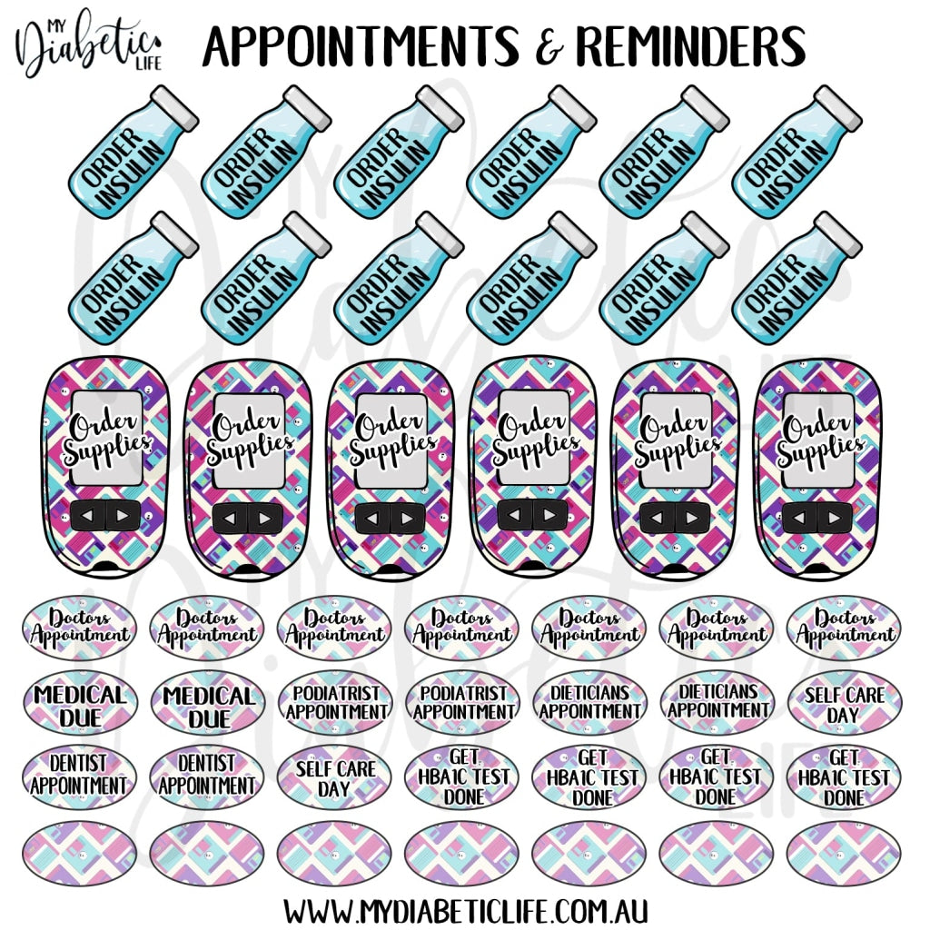 Floppy Disks - 46 Appointment & Reminder Planner Stickers