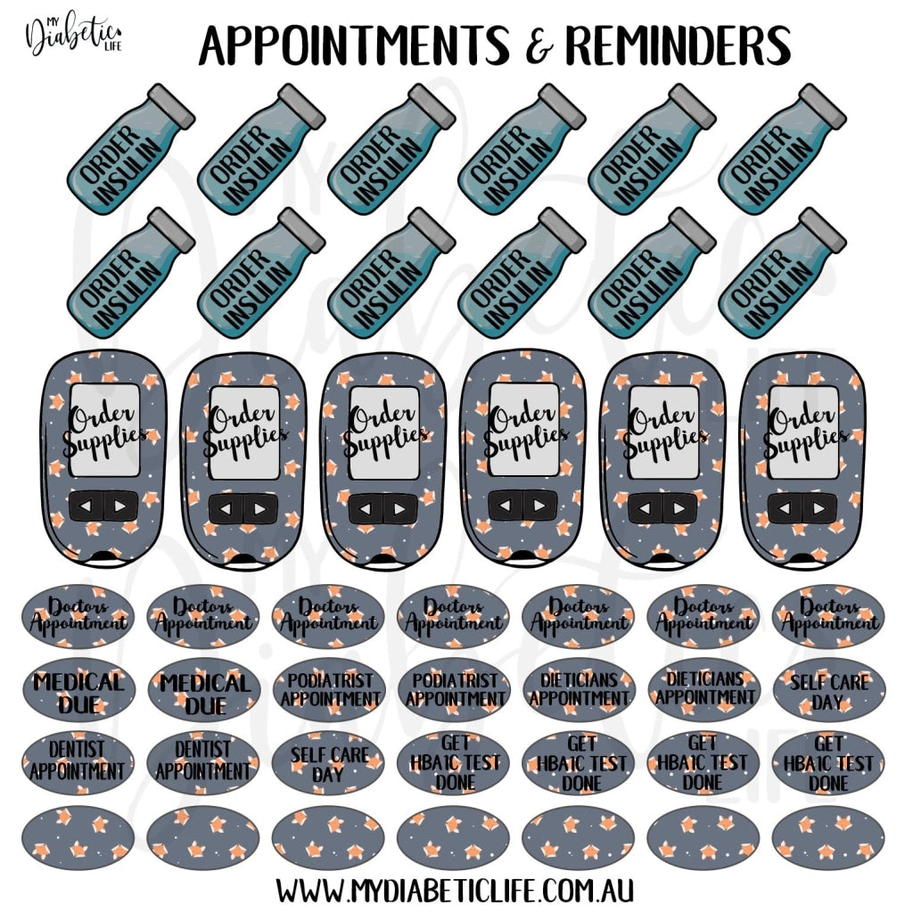 For Fox Sake - 46 Appointment & Reminder Planner Stickers