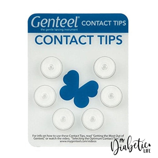 Genteel Contact Tips - Clear Lancing Devices