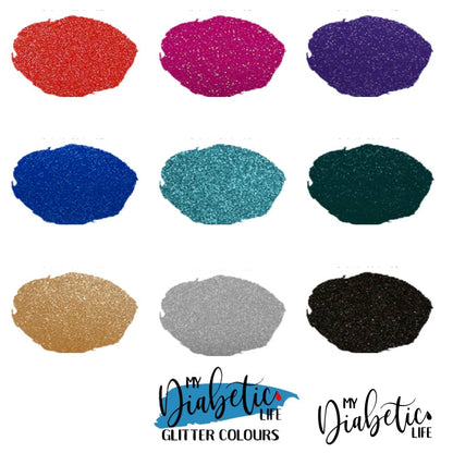 Glitter - Choose Your Colour Glucokey & Connect Sticker