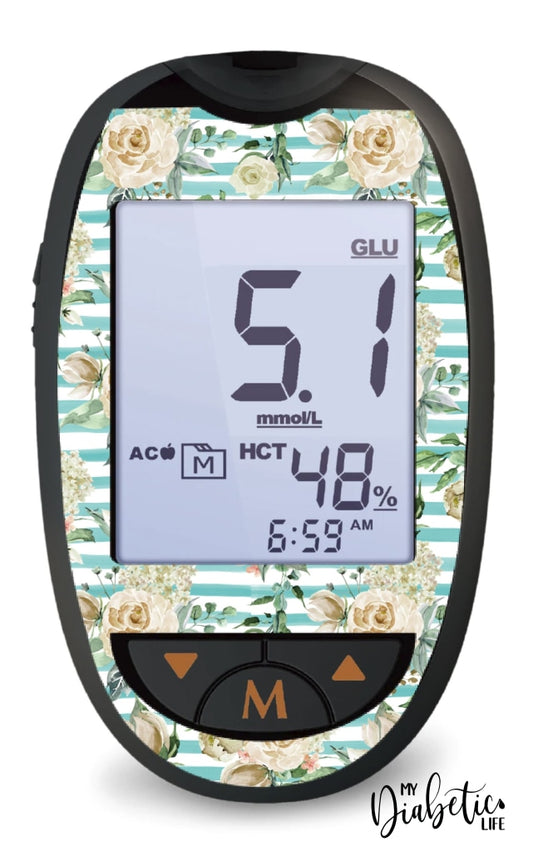 Hamptons - Glucokey Connect Peel Skin And Decal Glucose Meter Sticker