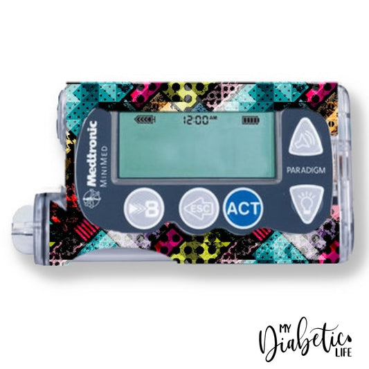 Hodge Podge- Medtronic Paradigm Series 7 Skin And Decal Insulin Pump Sticker