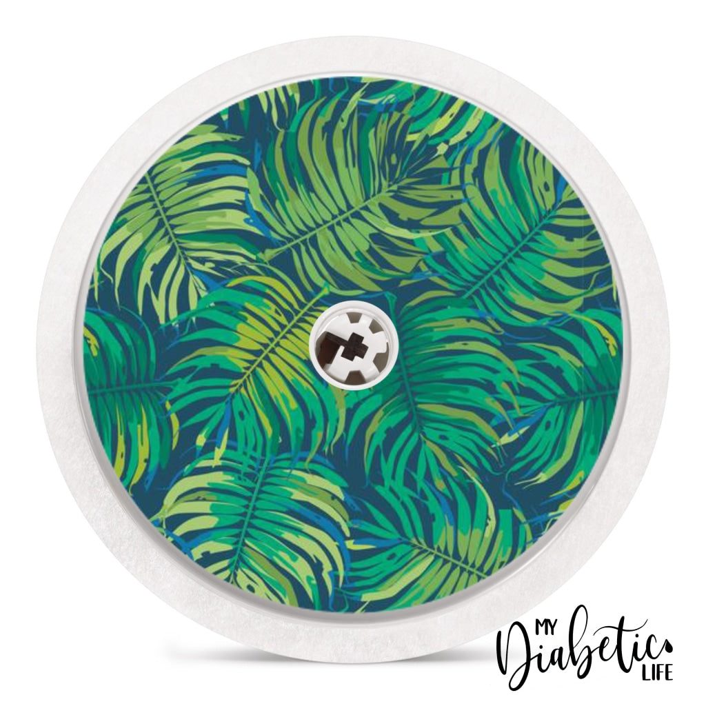 Jungle Leaves - Freestyle Libre Sensor Peel Skin And Decal Fgm/cgm Sticker