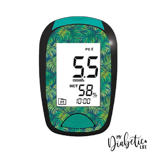Jungle Leaves - Lifesmart Two Plus Peel Skin And Decal Glucose Meter Sticker Twoplus