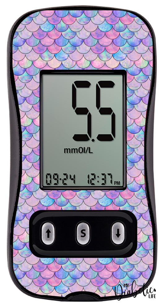 Mermaids Tails - Caresens N, skin and Decal, glucose meter sticker - MyDiabeticLife