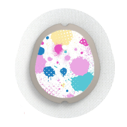 Pastel Splotches - Dexcom G7 Sticker
