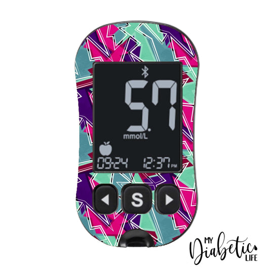 Squiggly Squigg - Caresens Dual Peel Skin And Decal Glucose Meter Sticker