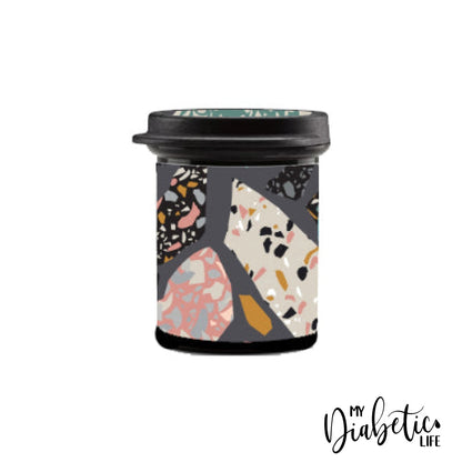 Terrazzo - Test Strip Canister Sticker Container