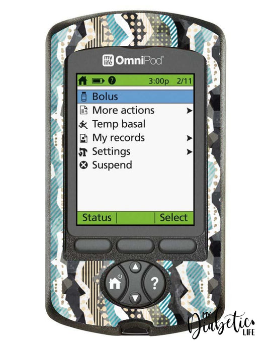 Torn - Omnipod Pdm Skin And Decal Glucose Meter Sticker