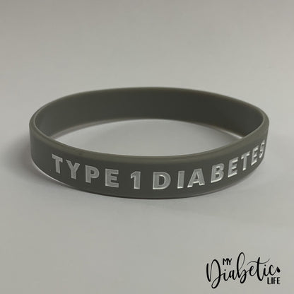 Type 1 Medical Id Wristband Grey