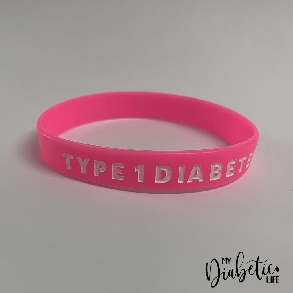 Type 1 Medical Id Wristband Pink