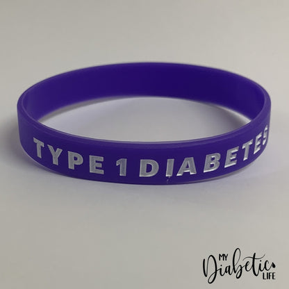 Type 1 Medical Id Wristband Purple