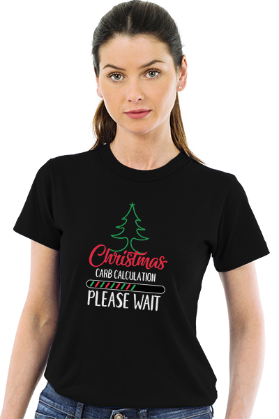 Christmas carb counting - Please wait - Unisex T-Shirt
