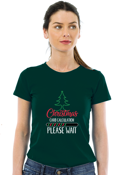 Christmas carb counting - Please wait - Unisex T-Shirt