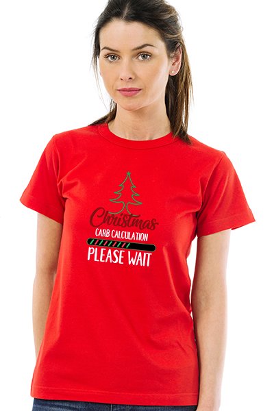 Christmas carb counting - Please wait - Unisex T-Shirt