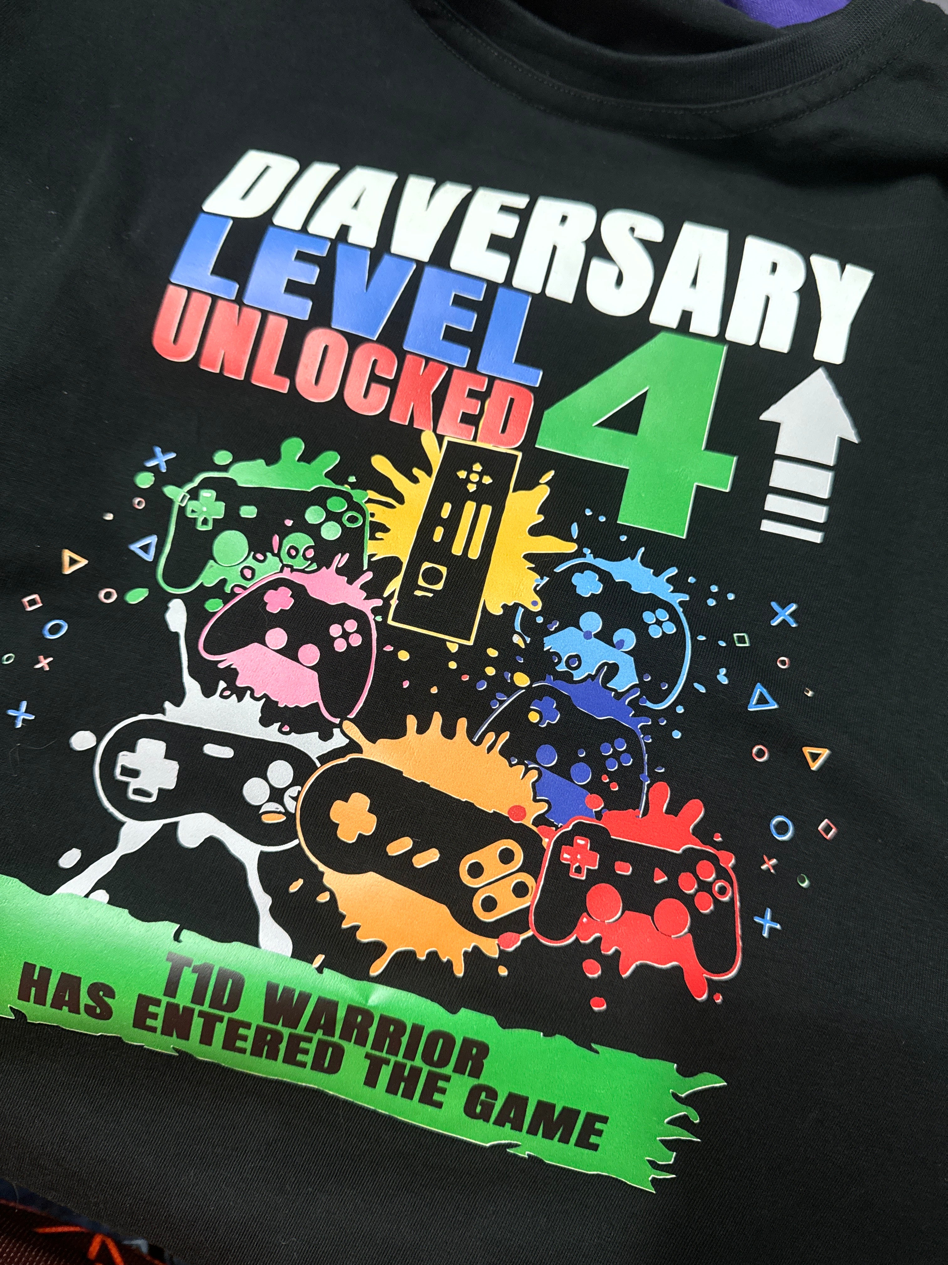 Gamer Diaversary Level # - Unisex T-Shirt