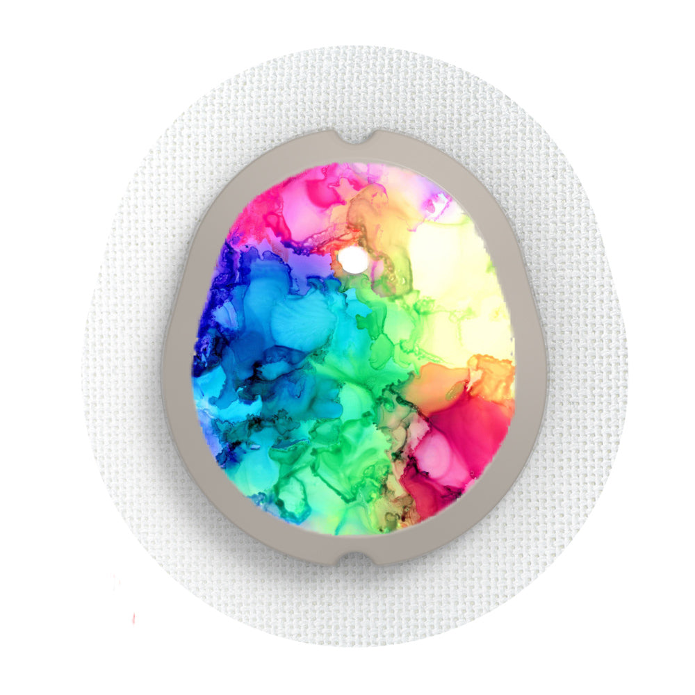 Rainbow Inks - Dexcom G7 Sticker