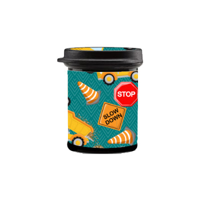 Construction time - Test Strip Canister Sticker