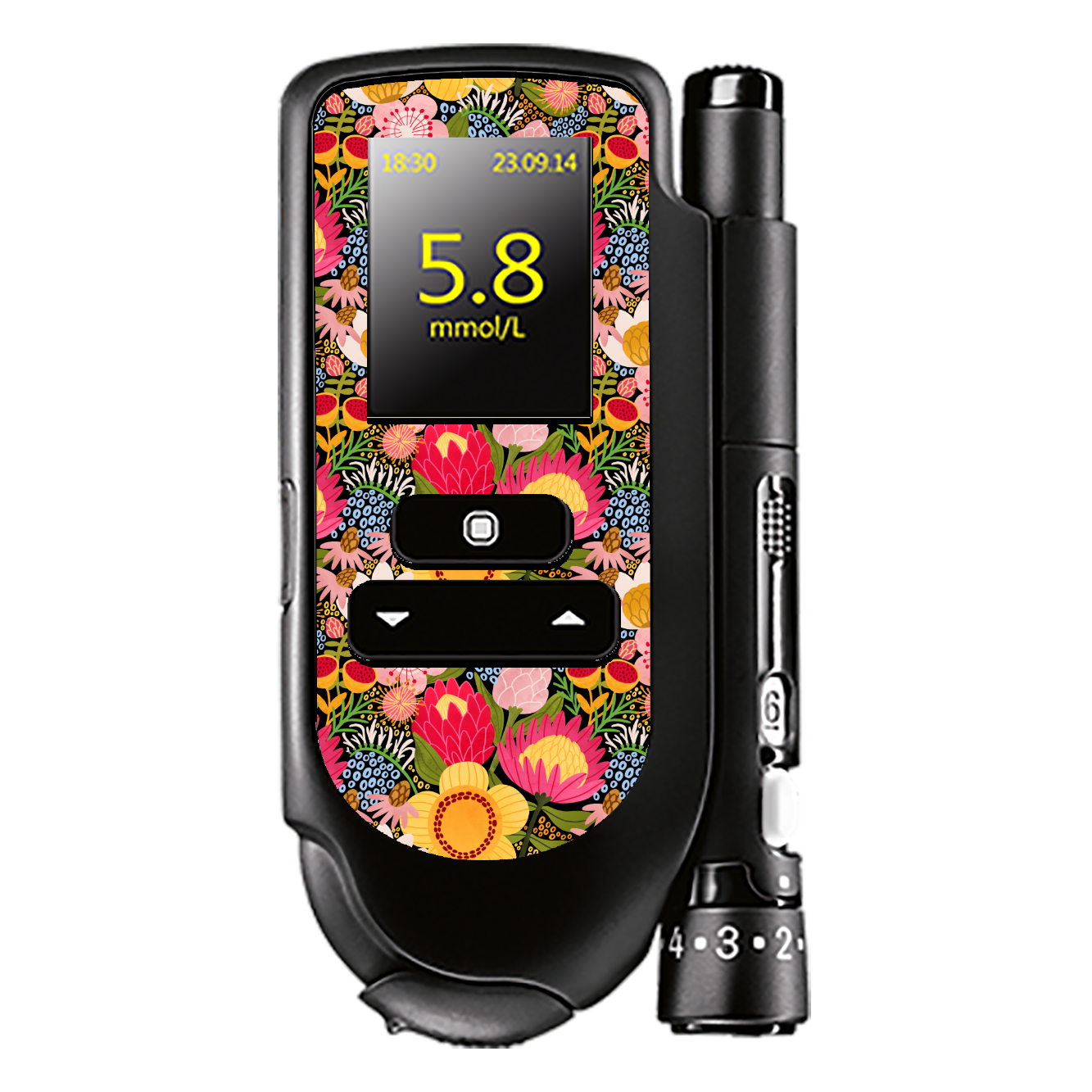 Native Blooms - Accu-chek Mobile Sticker