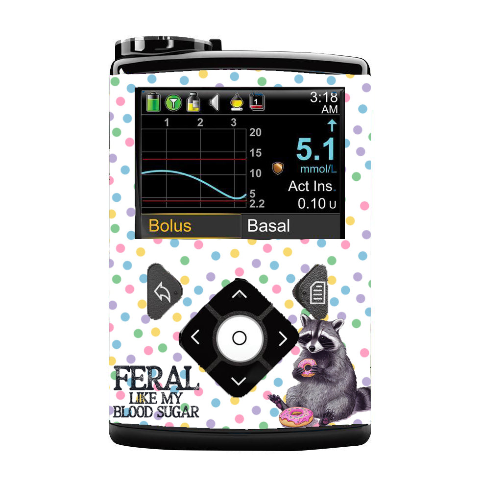 Feral like my blood sugar - Medtronic Minimed Pump Sticker