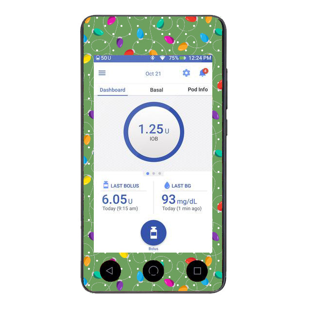 Bright Lights - Omnipod Dash Sticker