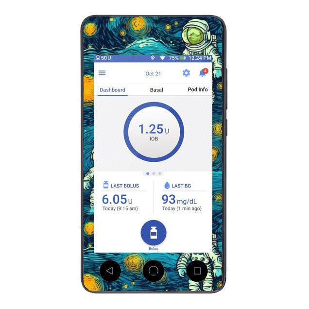 Intergalactic - Omnipod Dash Sticker