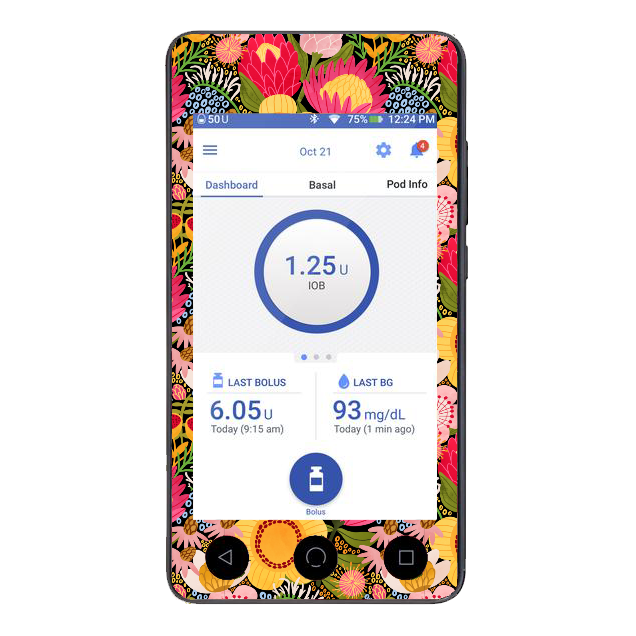 Native Blooms - Omnipod Dash Sticker