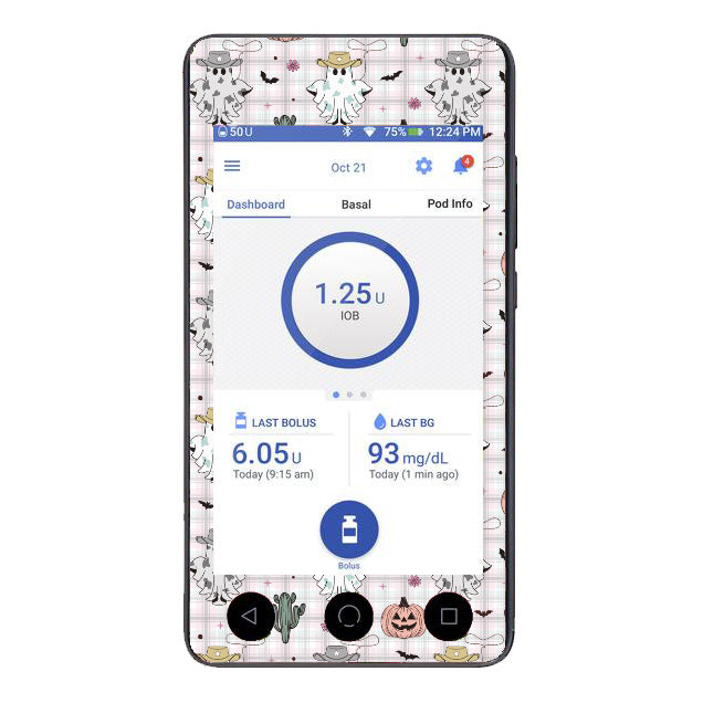 Vintage Cow Ghouls - Omnipod Dash Sticker