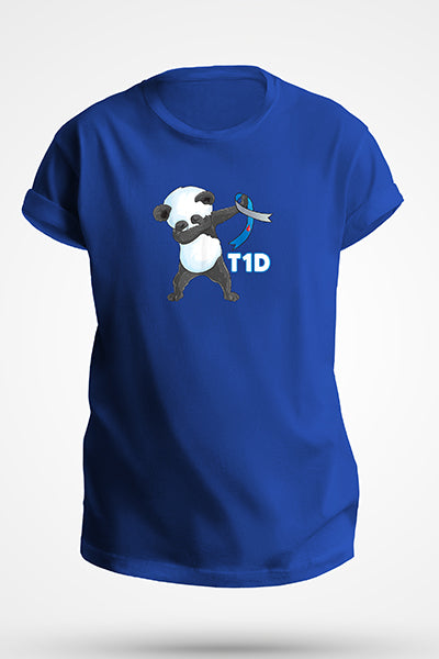 Dabbing Panda - T1D - Diabetes awareness Kids T-shirt