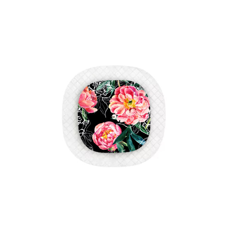 Dark Florals - Medtronic Simplera Sensor Sticker