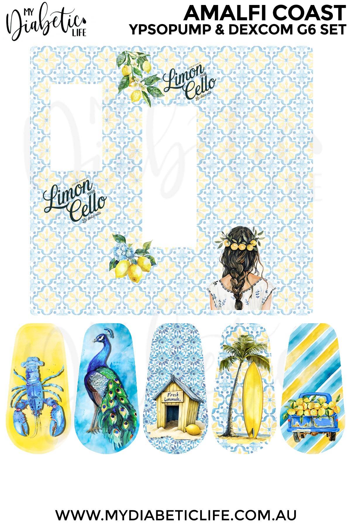 Amalfi Coast - Ypsopump + (5) g6 Dexcom set