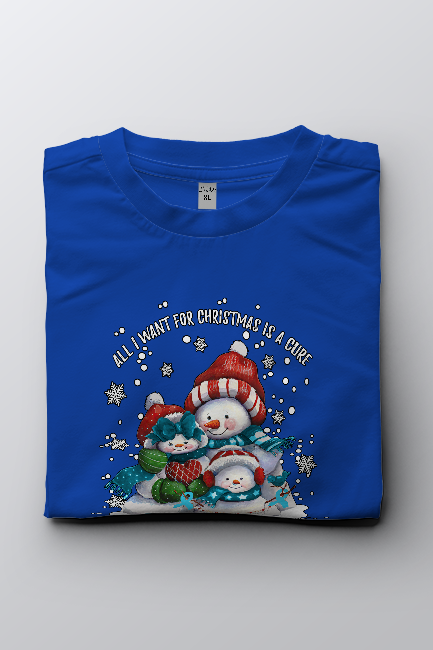 All I want for Christmas is a cure - Snow People - Unisex T-Shirt