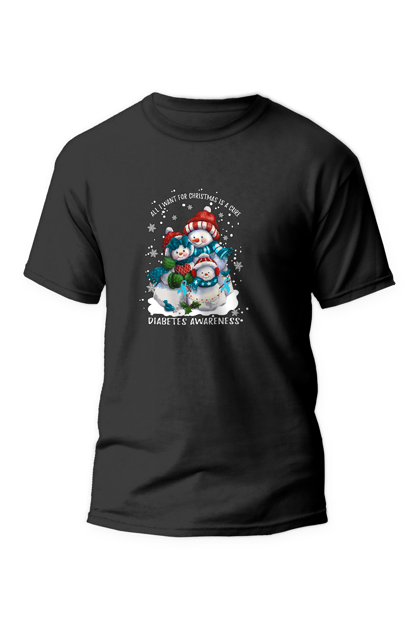 All I want for Christmas is a cure - Snow People - Unisex T-Shirt