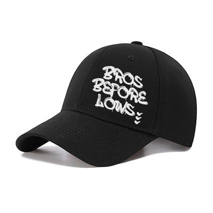 Bros before Lows - Black Baseball Hat