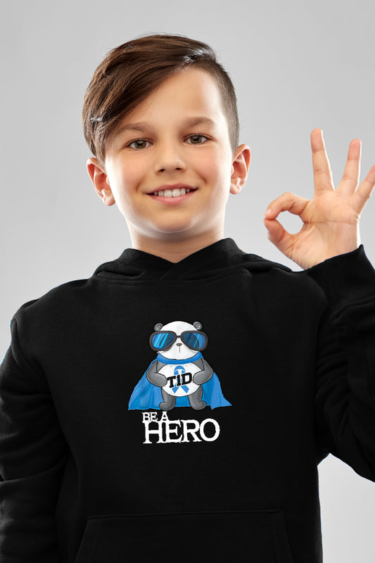 Be a Hero Panda - Unisex Kids Hoodie