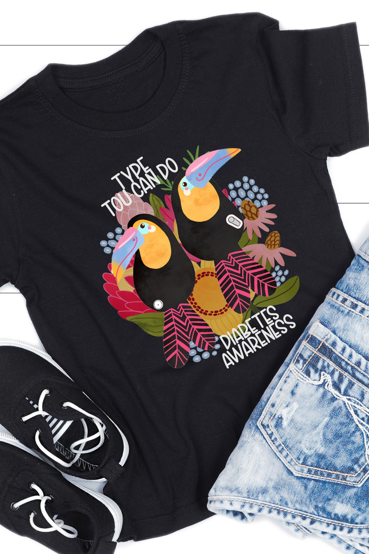 Type tou-can do - Native Blooms - Unisex T-Shirt