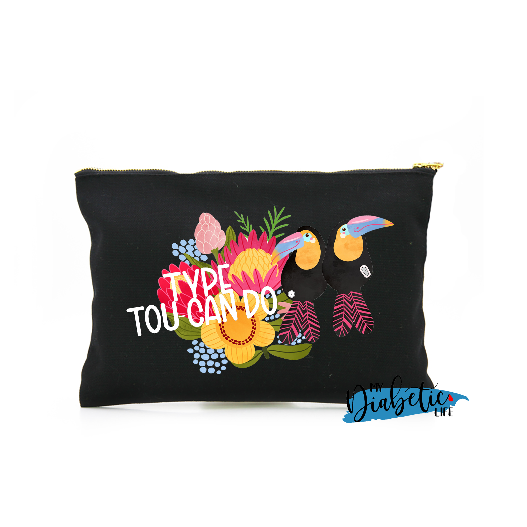 Type tou-can do - Native Blooms - Carry all storage bag