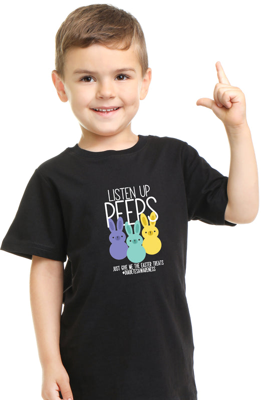Listen Up Peeps, just give me the easter treats - Kids Unisex T-Shirt