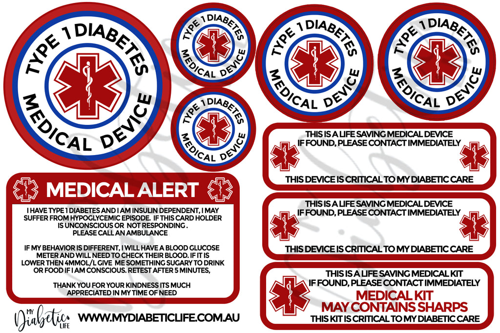 Blank Medical Device Stickers - A6 Sheet