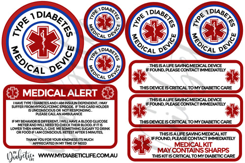 Blank Medical Device Stickers - A6 Sheet