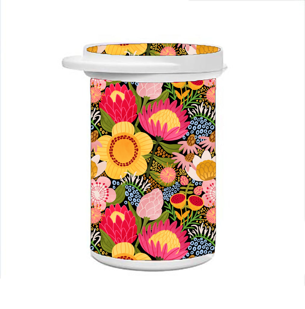 Native Blooms - Test Strip Canister Sticker