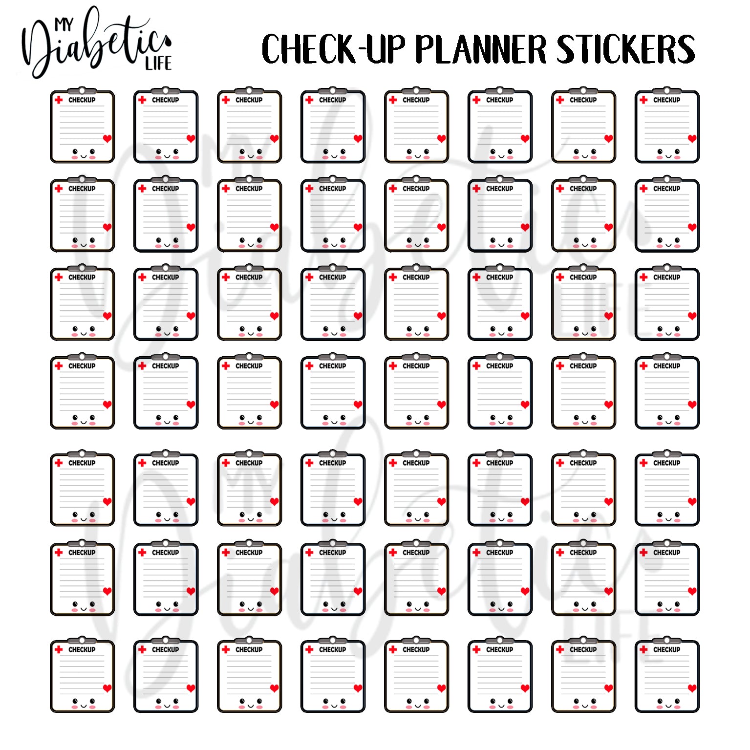 Dr Check Up Reminder Planner Stickers