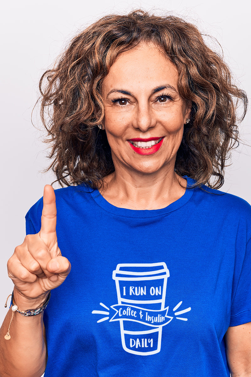 I run on Coffee & Insulin - Unisex T-Shirt