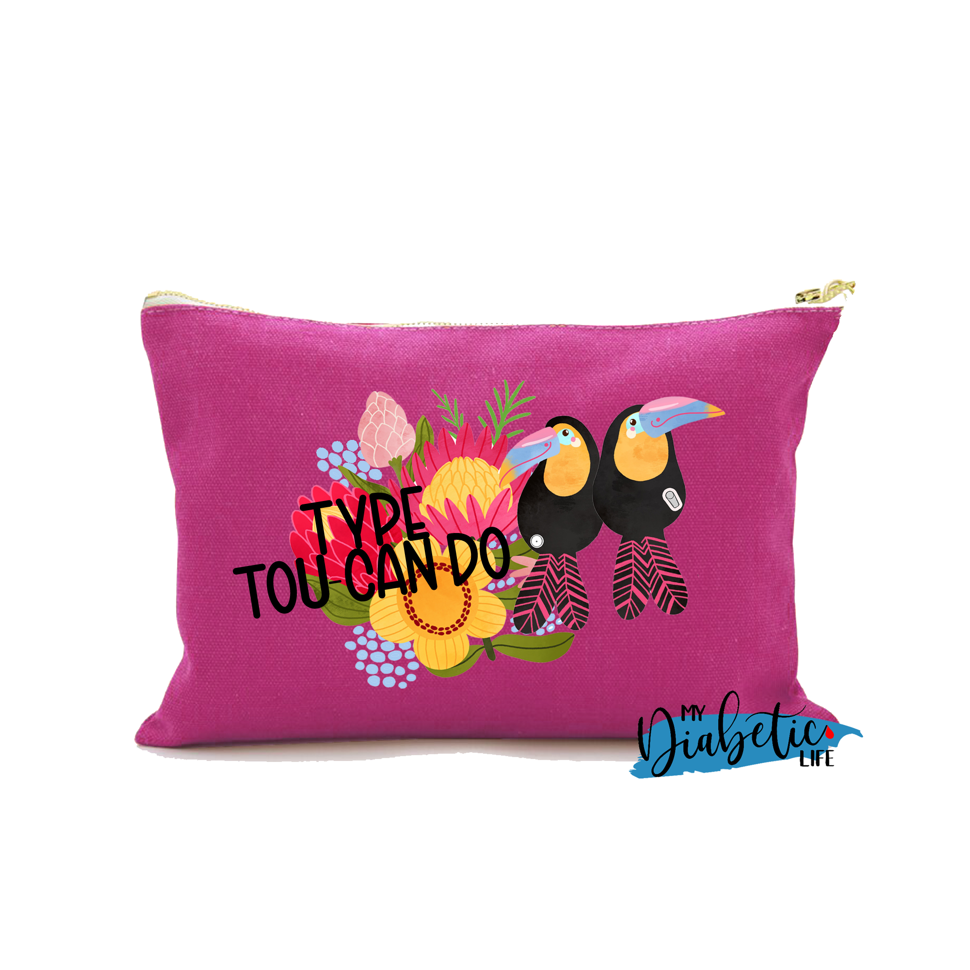 Type tou-can do - Native Blooms - Carry all storage bag