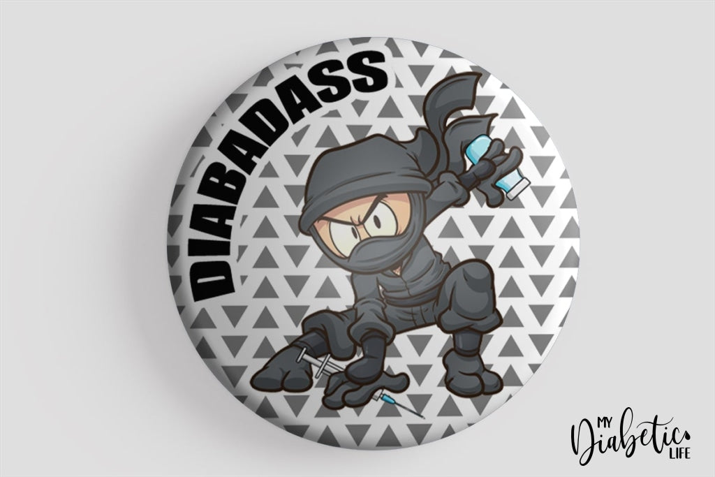 Diabadass - Keyring Bottle Opener Diabetes Alert Type One Diabetic Badge/magnet