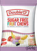 Double D - Sugar Free Fruit Chews 72G Packet Confectionery